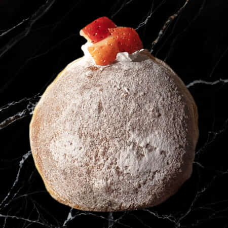 生いちごのミルクドーナツ|川口市でドーナツ・アサイーボウルのデリバリー・テイクアウトなら黒墨商店